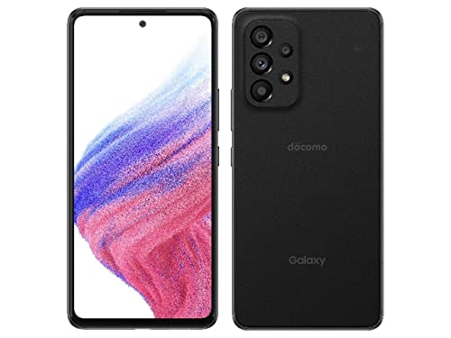 Docomo Galaxy A53 5G SC-53C ブラック 黒 Black SIMロック解除済 家電