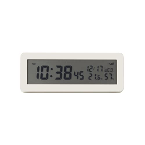 無印良品 デジタル電波時計(大音量アラーム機能付) MJ-RDCLA(W)1 44581490 白 幅148×奥行64×高さ59mm