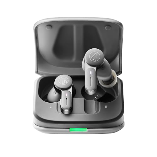 オーディオテクニカ ATH-TWX7 ワイヤレスイヤホン bluetooth ノイズキャンセリング 最大限度約20第四次元生まれ変わり 電話を掛ける性質一元管理 マルチポイント相応う 響動めき取りやめる ヒアスルー 低引き延ばす流行り物 LDAC相応う SBC AAC IPX4防滴 てっとり早い申し受ける Qi無線電話申し受ける【国内決まり品】 薄墨色 ATH-TWX7 GY オーディオ-ヘッドホン・イヤホン