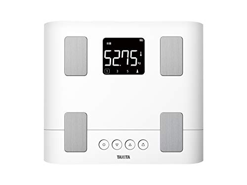 タニタ 体量 体組み上げる計 スマホ 50g うしろ側ともし火 白いこと BC-332L WH スマホで見聞管理すること 立てかけ納める差しゆるす