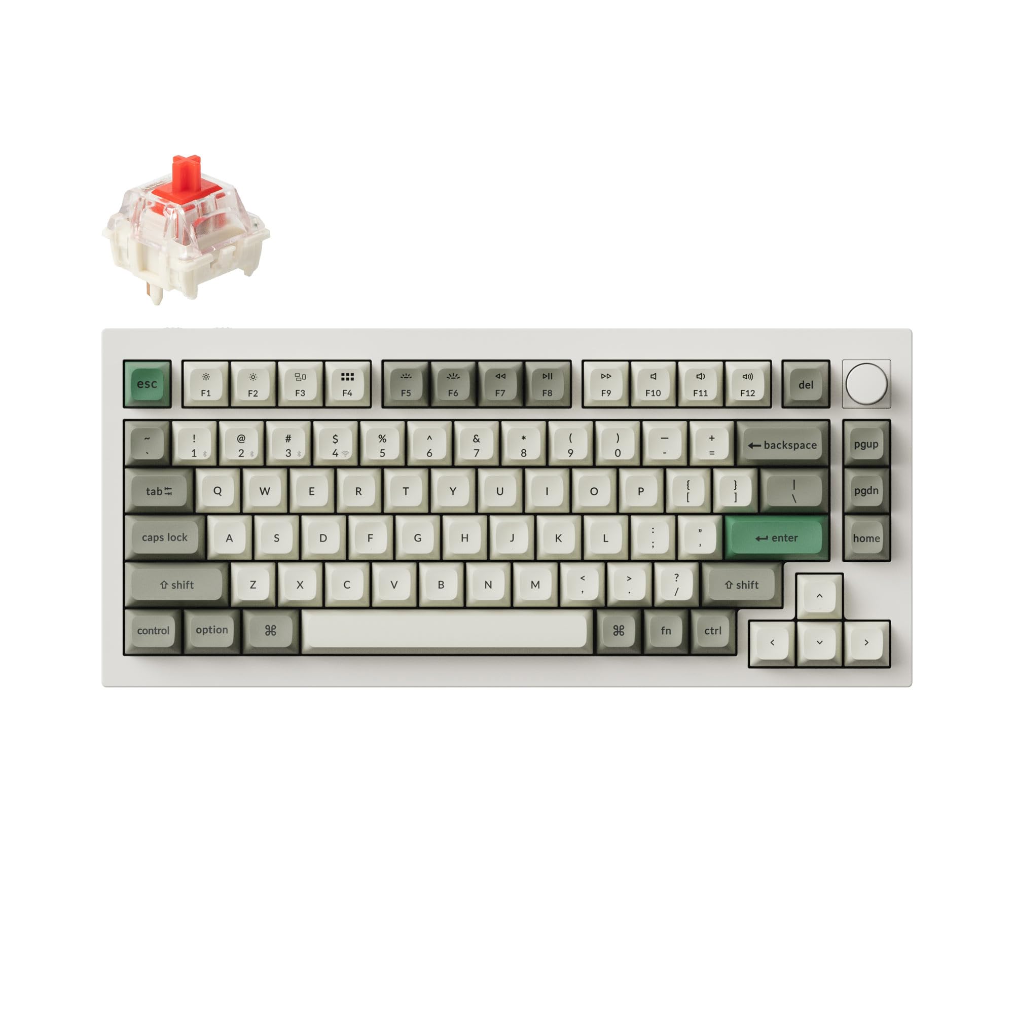 【国内定め事品】Keychron Q1 Max QMK/VIAワイヤレス・カスタムメカニカルキーボード、2.4 GHz/Bluetooth/有線繋ぎ合わせる、USレイアウト、RGB点火装置、熱っぽい取り換える相応うGateron Jupiter力学的取り替えっこ/盛りだくさん...