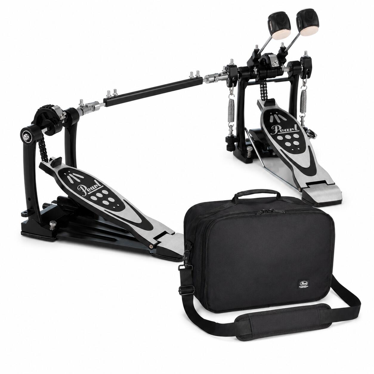 【ケース付き】Pearl P-532 ツインペダル ダブルチェーンドライブ ツインドラムペダル 右利き用 パール ドラムペダル TWIN PEDAL|オクムラ楽器 店