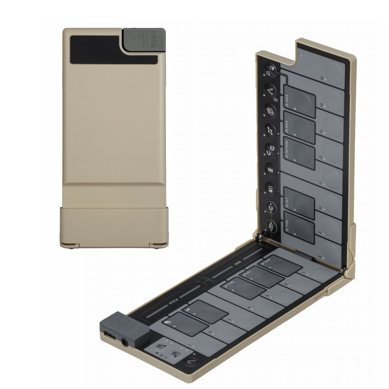 KORG NANOKEY Fold SB（Sand Beige） MIDI キーボード