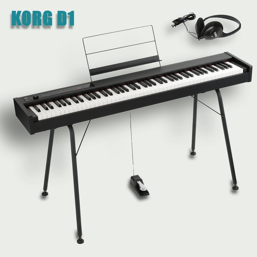 楽天市場】KORG D1 専用木製スタンド ST-WL ヘッドホン セット コルグ