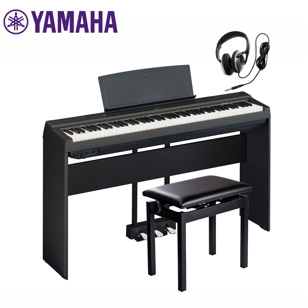 YAMAHA P-125a B ヤマハ 電子ピアノ 高低椅子 専用ペダル LP-1