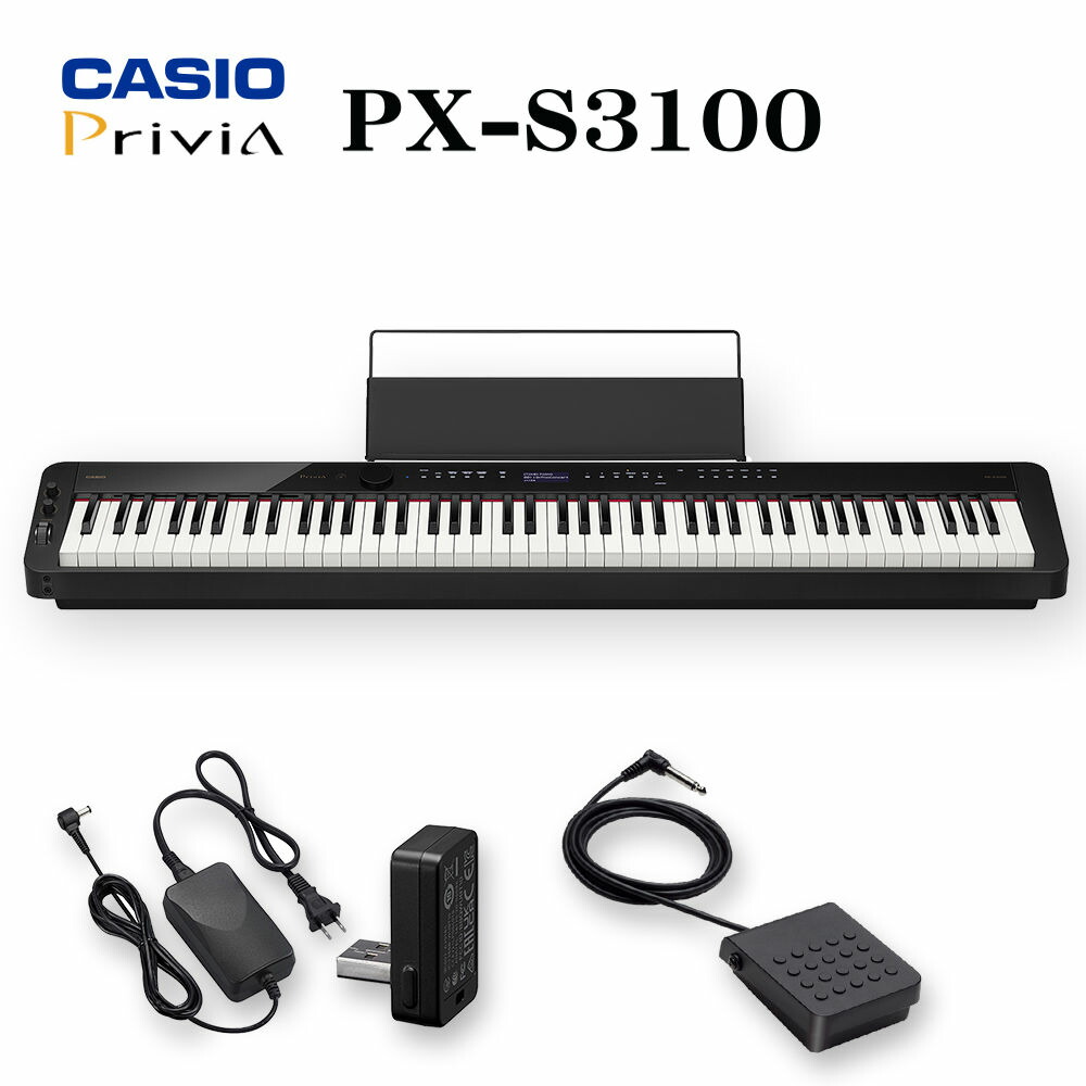 CASIO PX-S3100 BK カシオ 電子ピアノ|オクムラ楽器 店