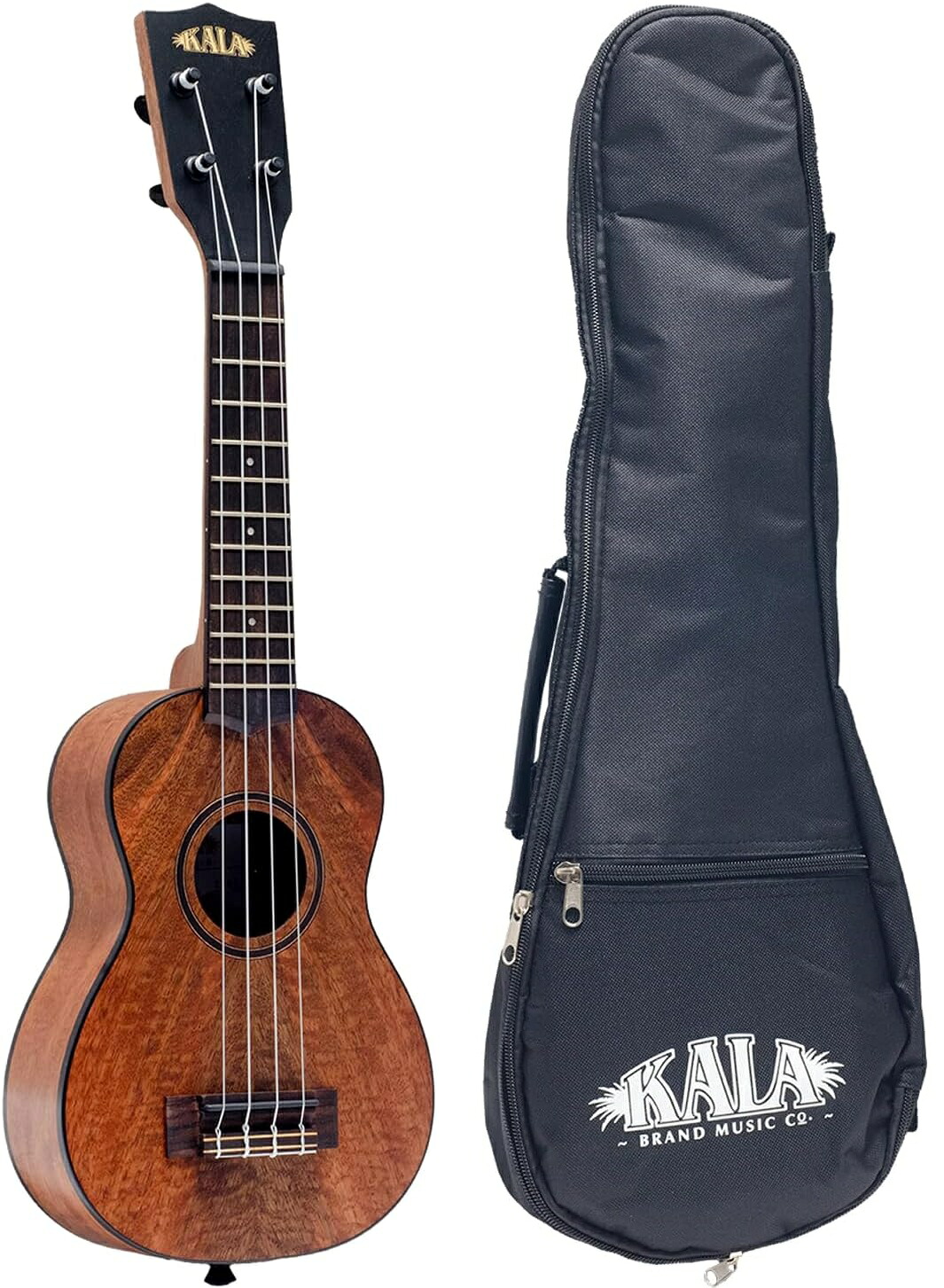 KALA ソプラノ Ukulele KA-CM-S_W/BAG [ギグバッグ付属] カラ ソプラノウクレレ　カーリーマンゴーボディ 19,800円
