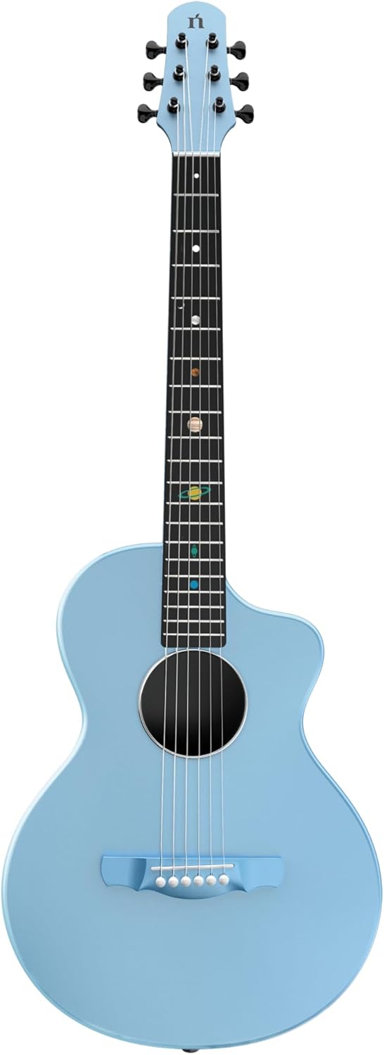 Natasha ASTEROID NSX (Ocean Blue) ナターシャ　スマートギター エレアコ　オーシャンブルー　ミニアコースティックギター｜オクムラ楽器　店