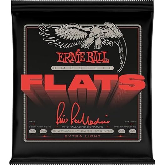 ERNIE BALL 2748 アーニーボール ベース弦 Pino Palladino Smoothie Flats Bass Strings (38-98)　エクストラライト
