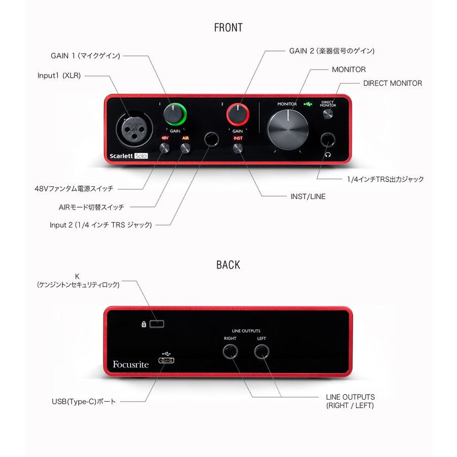 即発送可能 Focusrite Scarlett Solo Gen3 W 柔らかい Www Papermoney World Com