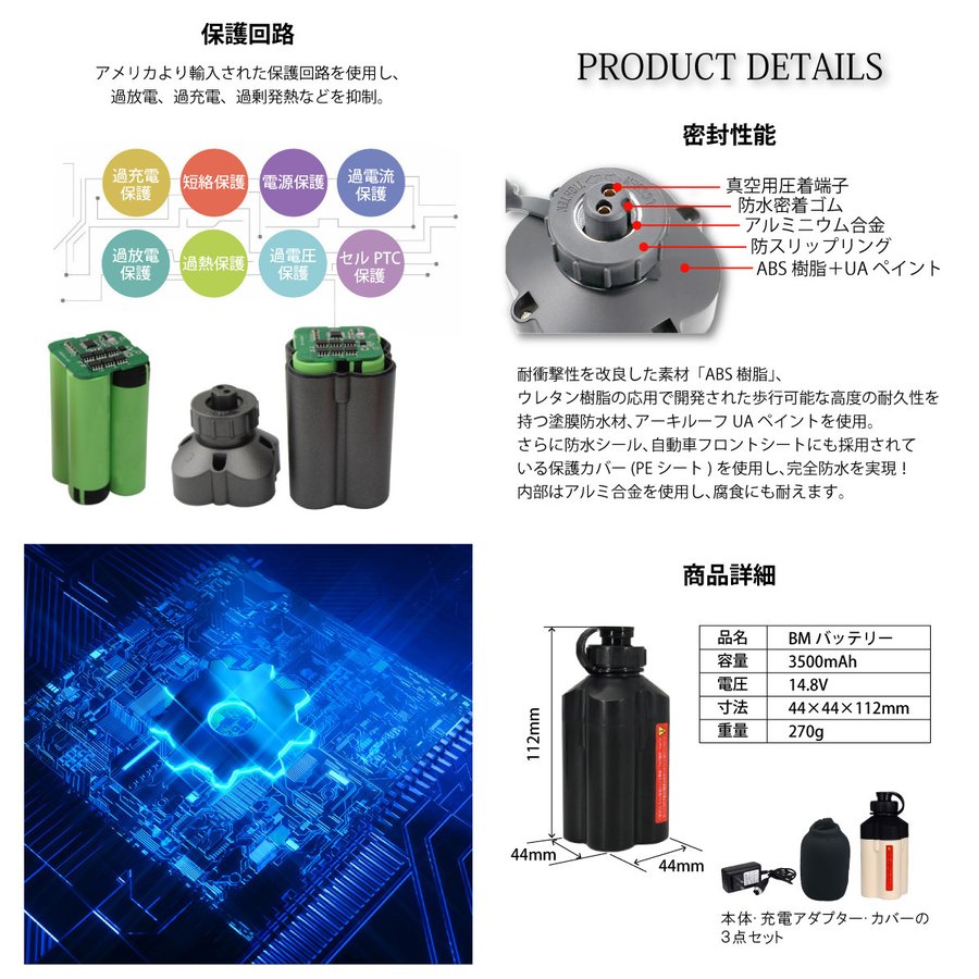 ダイワ 電動リール用 互換 BM 3500mAh バッテリー 本体 ホルダー 充電 ...