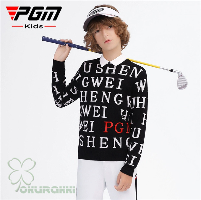 ゴルフ GOLF ウールセーター 秋 冬 KIDS キッズ コート ゴルフウェア ニットセーター 防寒 暖かい プレゼント ギフト｜オークラッキ 店