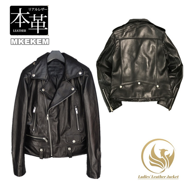 楽天市場】本革ジャケット 秋冬 羊革 ライダースジャケット バイク