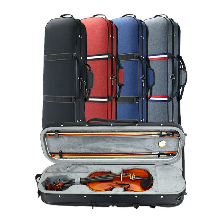 VIOLIN CASE バイオリンケース 楽器 弦楽器 900Dオックスフォード 軽量 防撥水 ケース長方型 3WAY リュック ショルダー 手提げ|オークラッキ 店