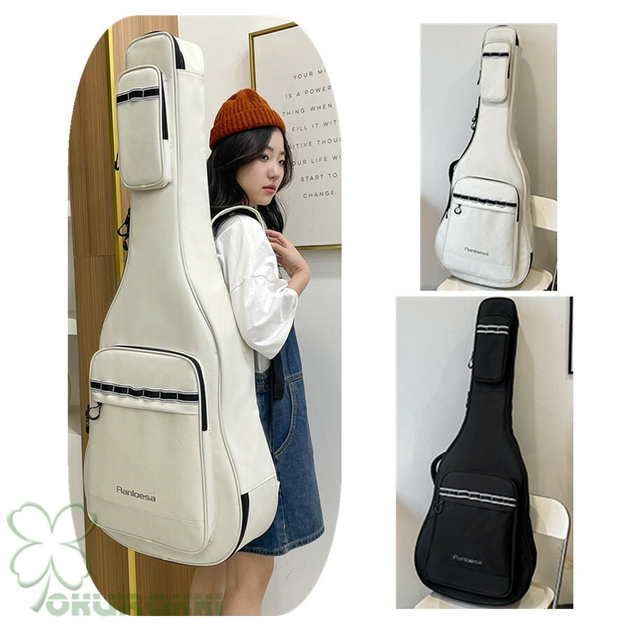 Aria セミアコースティックギター ホワイト 専用ハードケース付 美品