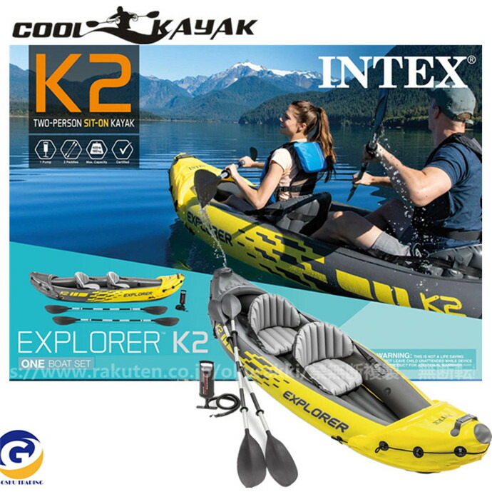 楽天市場 カヤック インフレータブル 2人乗りsup アウトドア 釣り ゴムボート ビニール 空気注入式 エアーボート 海 湖 川 マリンスポーツ 釣り オークラッキ 楽天市場店