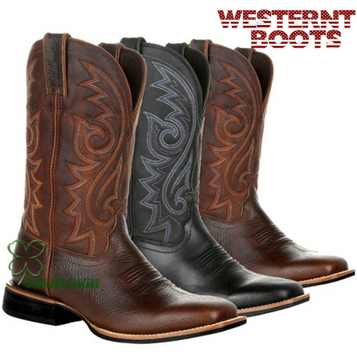 Westernt Boots ウエスタンブーツ メンズ 男子掛り シューズ はき物 ブーツ カウボーイブーツ カントリーブーツ 乗ウマ 乗馬用尊厳さ 馬 ハーネス カウボーイブーツ 乗馬用品 乗馬ブーツ Pasadenasportsnow Com