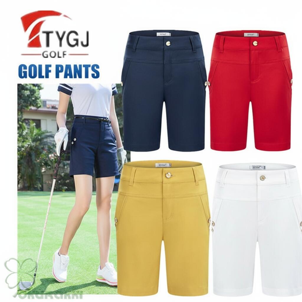 楽天市場】ゴルフウェア レディース ショートパンツ ゴルフ 膝上