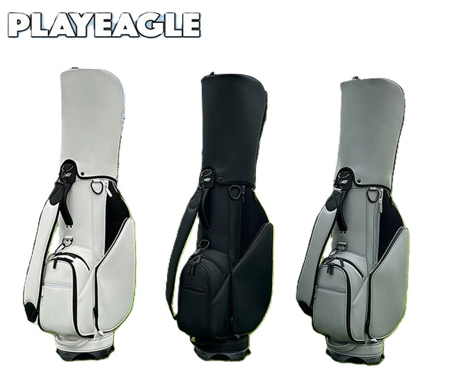 【すぐ使える超お得クーポン4％＆5％＆6％】PLAYEAGLE ゴルフキャディバッグ メンズ レディース ゴルフ 練習用 軽量 大容量 ゴルフバッグ 防水フードカバー付き BLACK GREY WHITE 軽量デザイン (約)3.8kg 軽量設計 多機能ポケット 防水機能｜オークラッキ 店