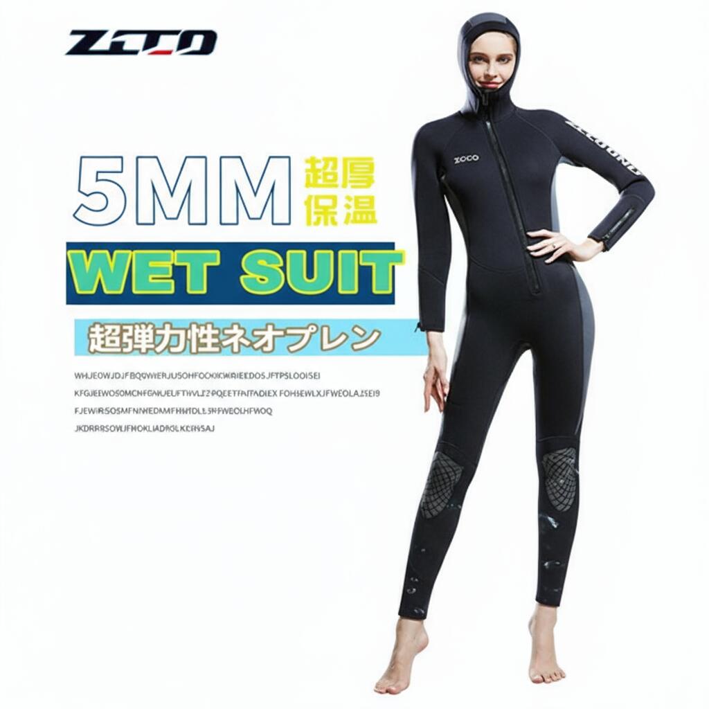 ウェットスーツ 5mm フード付き ダイビング スピアフィッシング スキューバ フルスーツ マリンスポーツ シュノーケル 魚突き 手銛 楽天市場】ウェットスーツ 5mm フード付き ダイビング スピア