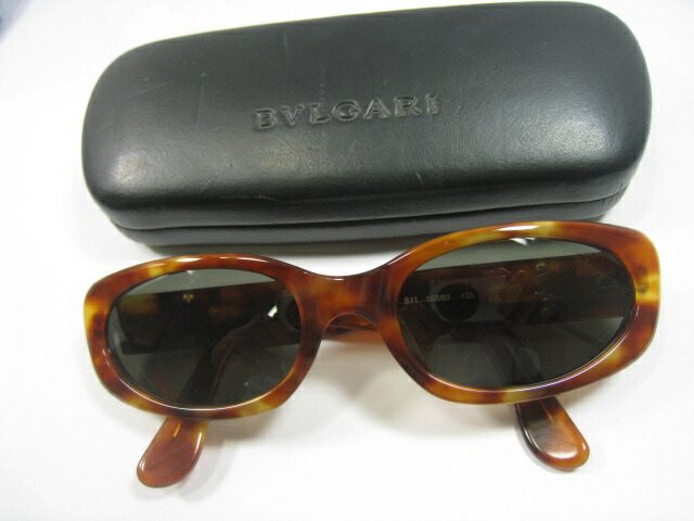 未使用　BVLGARI ブルガリ サングラス ケース　箱セット　ラインストーン BVLGARI ブルガリ サングラス 度なし 636 リムレス ケース、外箱