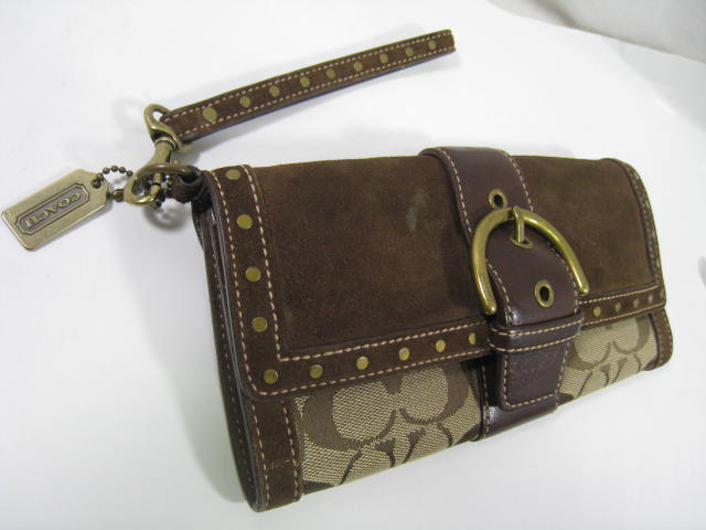 楽天市場】COACH(コーチ) チェック柄 アクセサリーポーチ 8935 赤系