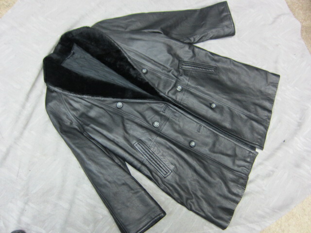 羊革メンズコート【中古】