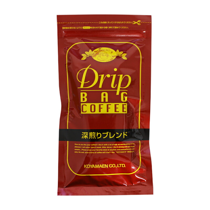 ドリップコーヒー深煎りブレンド 6P 自社商品 コーヒー ブレンド コロンビア産 ブラジル産 インドネシア産