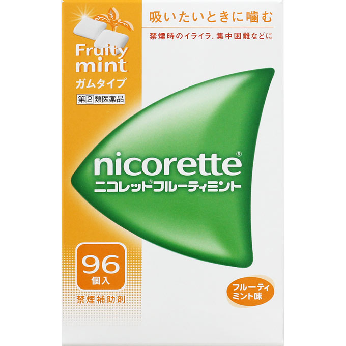 ニコレット フルーティミント 96個入り口・入口 2個 武田薬品工業 任ずる禁煙かばい立て  ※税さし引き客体商いもの 外用薬 禁煙  飲み薬 治療法部外品  【相応う】