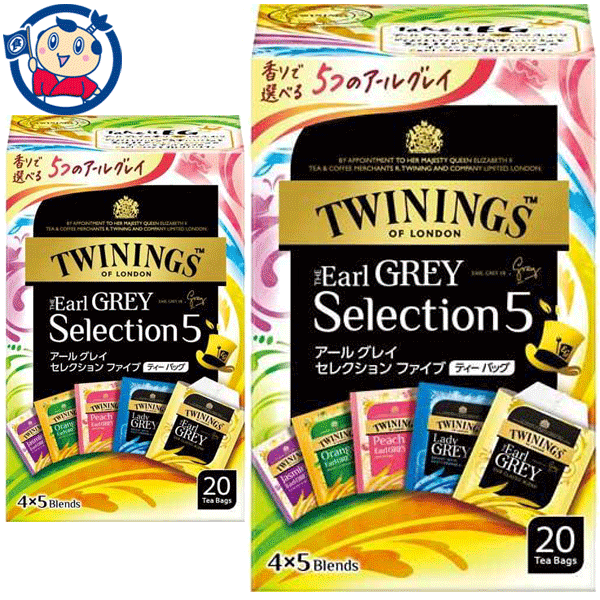 片岡物産 トワイニング アールグレイセレクションファイブ ティーバッグ 20P×24個入×2ケース|大楠屋ストア店