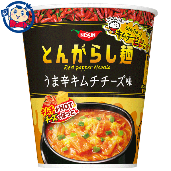 送料無料 カップ麺 65g×12個入×1ケース うま辛キムチチーズ味 とんがらし麺 日清 発売日 夏セール開催中 日清