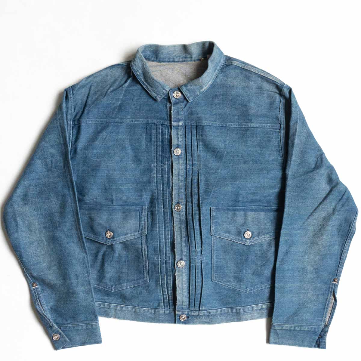 楽天市場】【USA製】LEVI'S VINTAGE CLOTHING【1880 トリプルプリーツブラウス】40 デニムジャケット LVC インディゴ  : OLD BOY SHOP