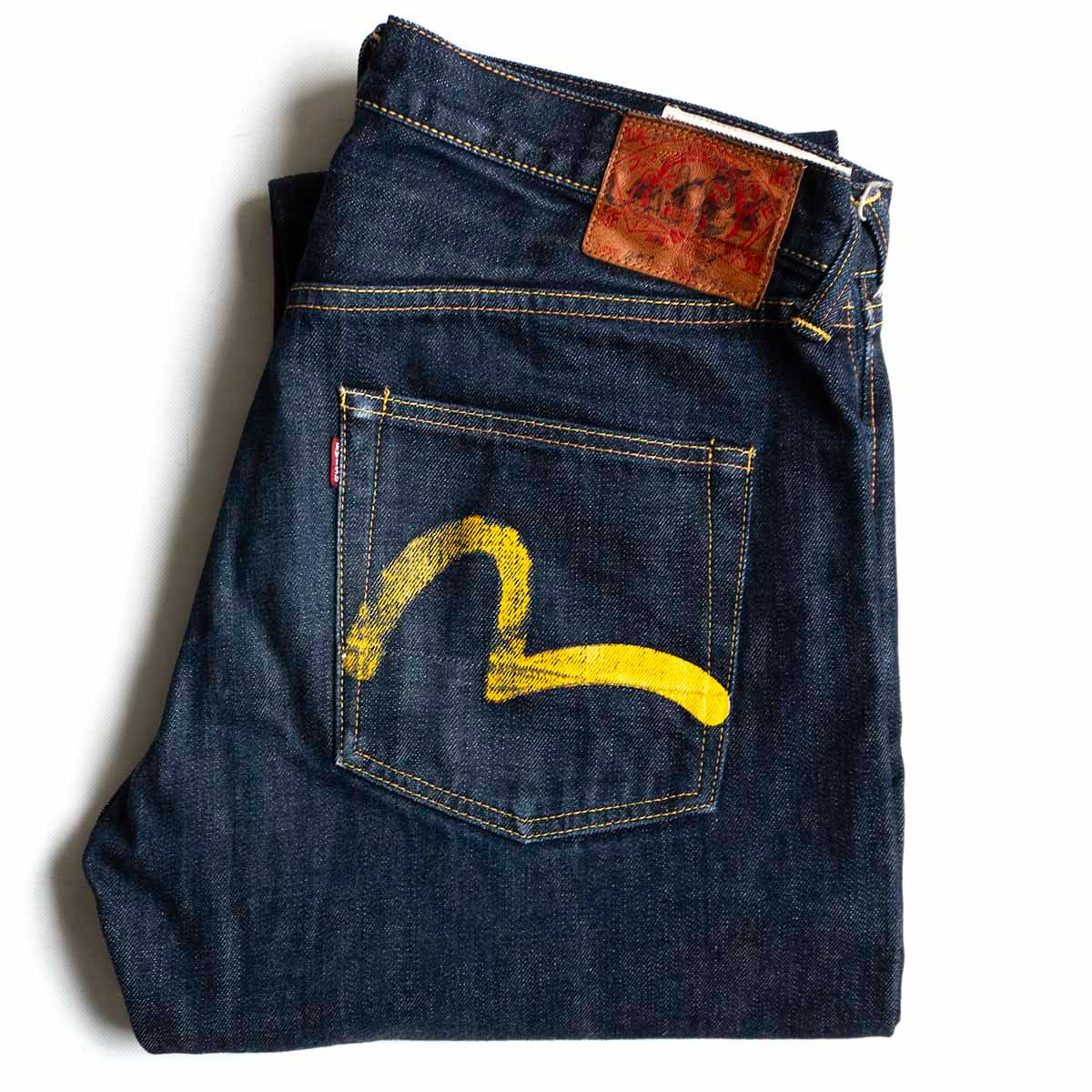 EVIS エビス　lot2001No.2 カモメペイント　濃紺　ジーパン EVISU エヴィス Lot 2001 NO.2 KAMOME EMB 刺繍カモメ デニム