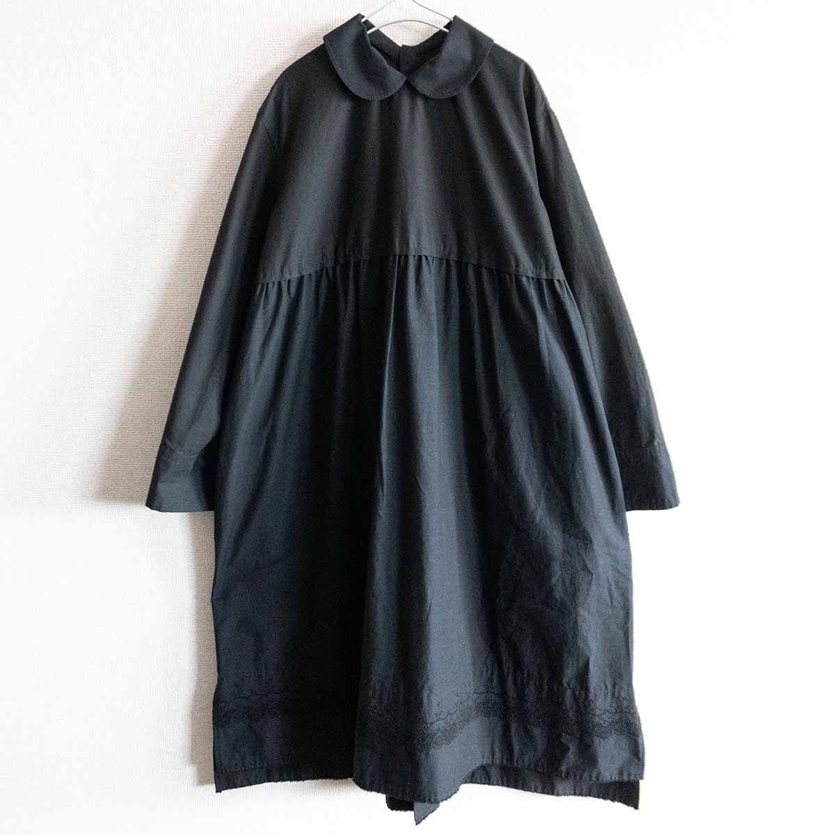 楽天市場】【極美品】COMME des GARCONS 【 2022SS/丸襟 ギャザー ワンピース】S 製品染めブラック コムコム コムデギャルソン  : OLD BOY SHOP