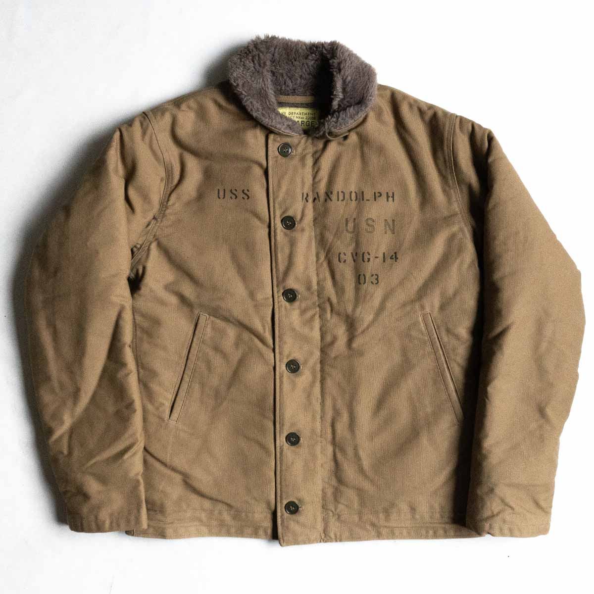 美品 希少 バズリクソンズ × スヌーピー N-1 デッキジャケット 38 