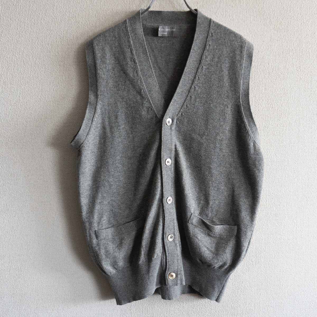 AD1995 コムデギャルソン ノースリーブニットポリエステル Vネック 楽天市場】COMME des GARCONS コムデギャルソン ベスト 98SS