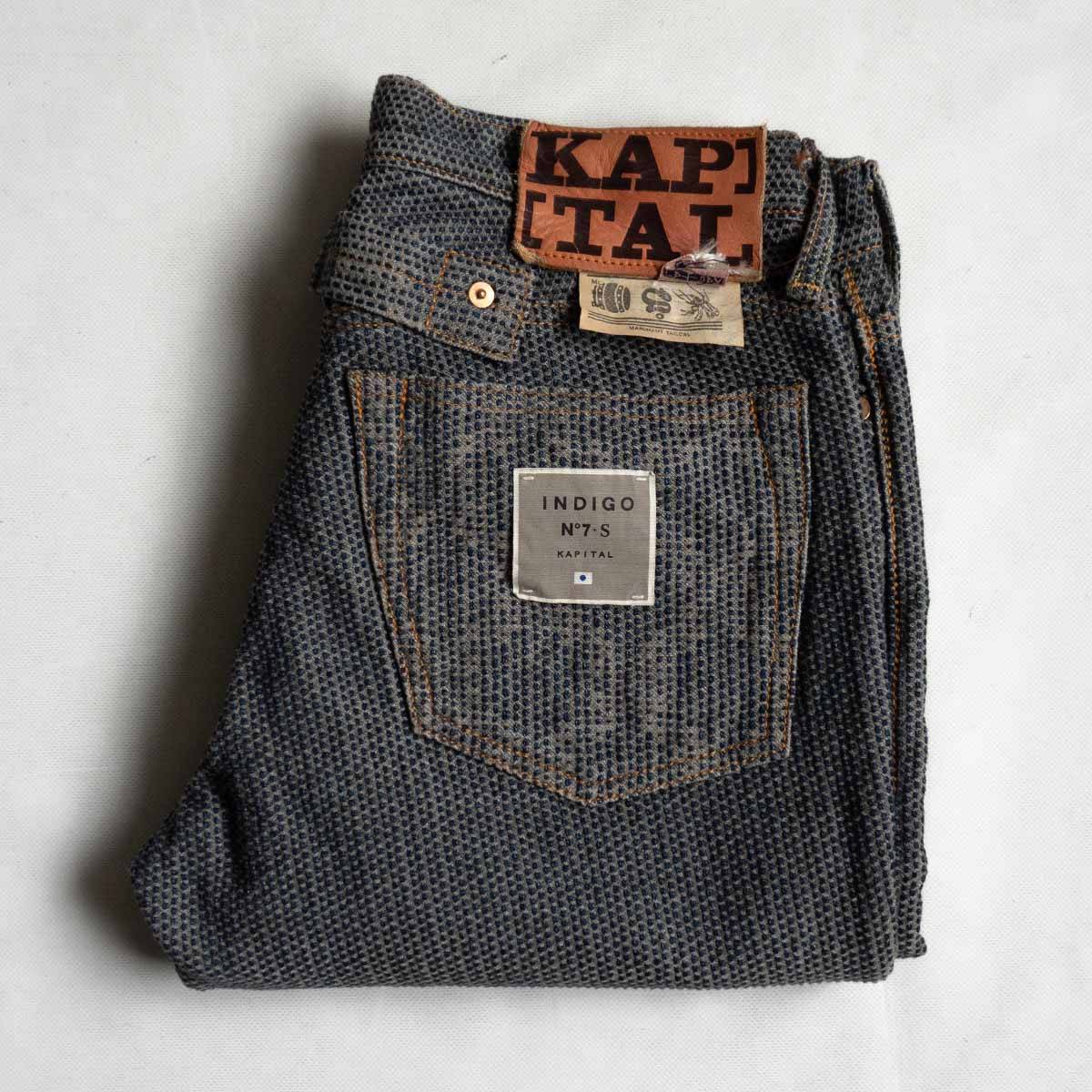 KAPITAL キャピタル　シャンデリアパンツ　ドット　インディゴ 3025b240026-2.jpg