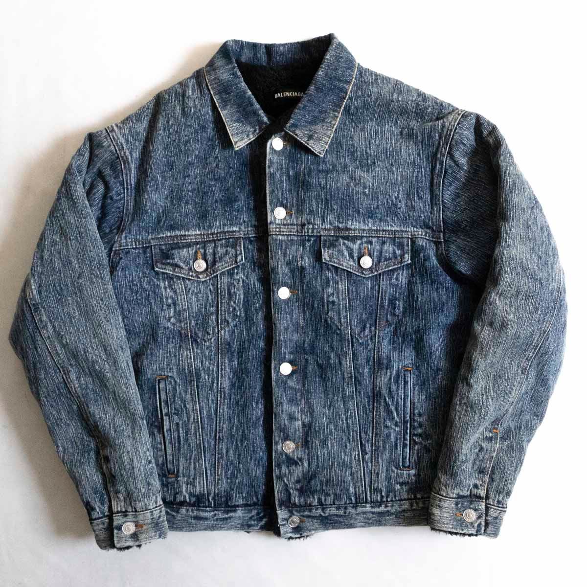 【美品】BALENCIAGA バレンシアガ アルパカファー襟ジャケット BALENCIAGA】ZIP-UP ジャケット フェイクファー (BALENCIAGA