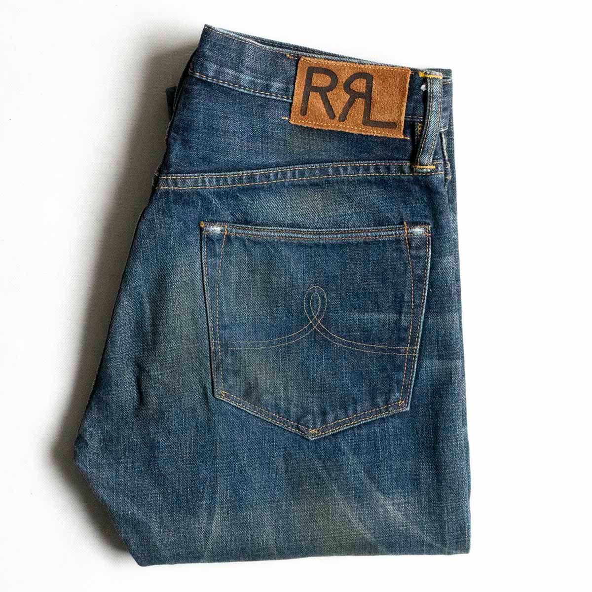 RRL グレー ストレートデニムパンツ FREE'S MART ジーンズ デニム デニムパンツ 「4サイズ展開XS-L