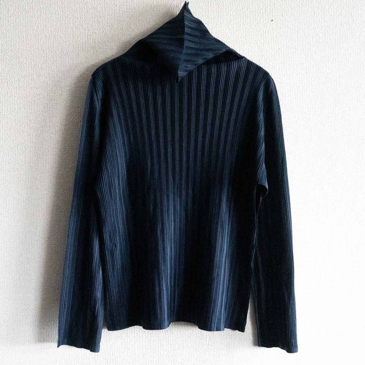 極美品 プリーツプリーズ イッセイミヤケ シャツ はおり 大きいサイズ 4 PLEATS PLEASE プリーツプリーズ イッセイミヤケ PP04-JK602