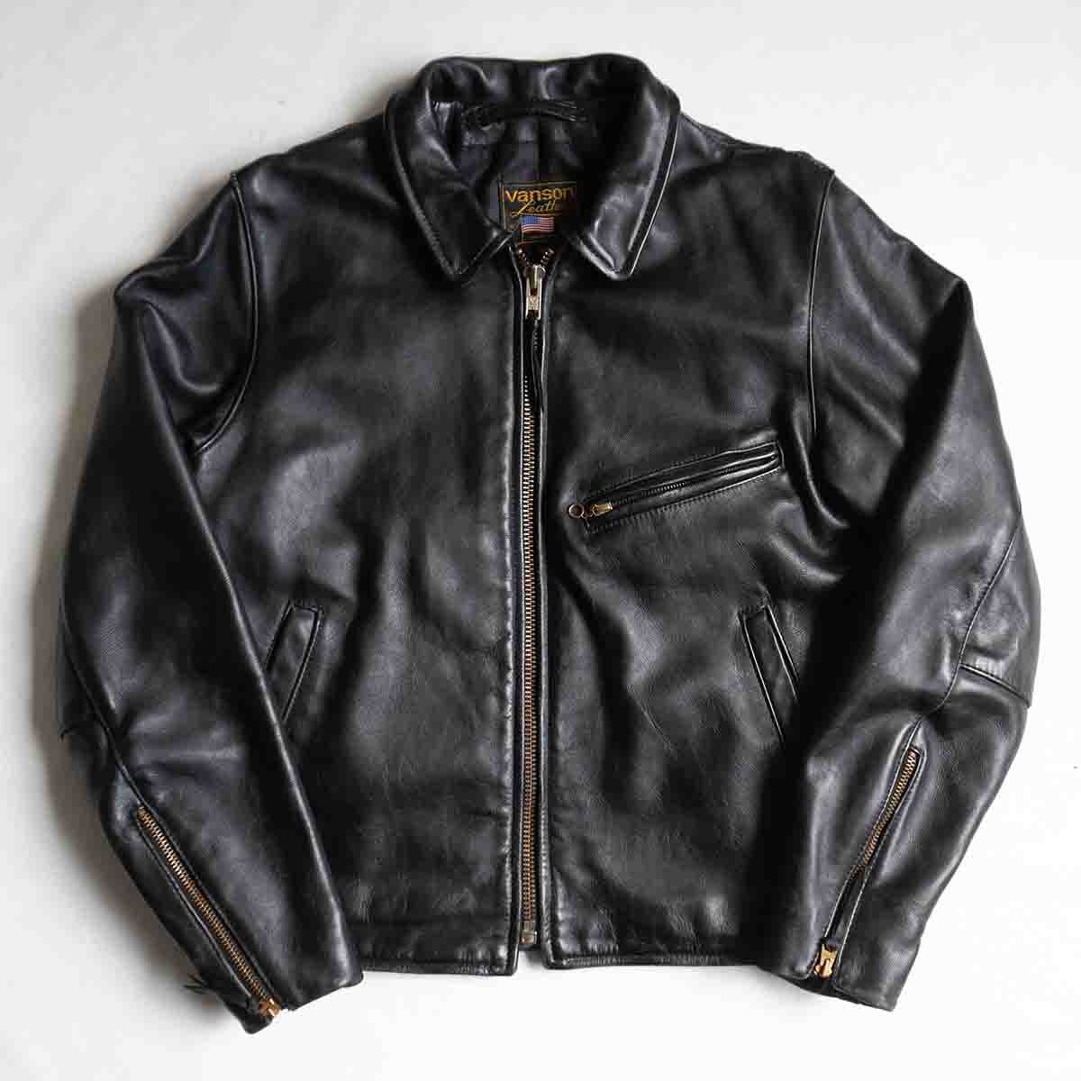VANSON ライダース　RJV　40 雰囲気抜群】 VANSON 【RJV シングル ライダース ジャケット】40