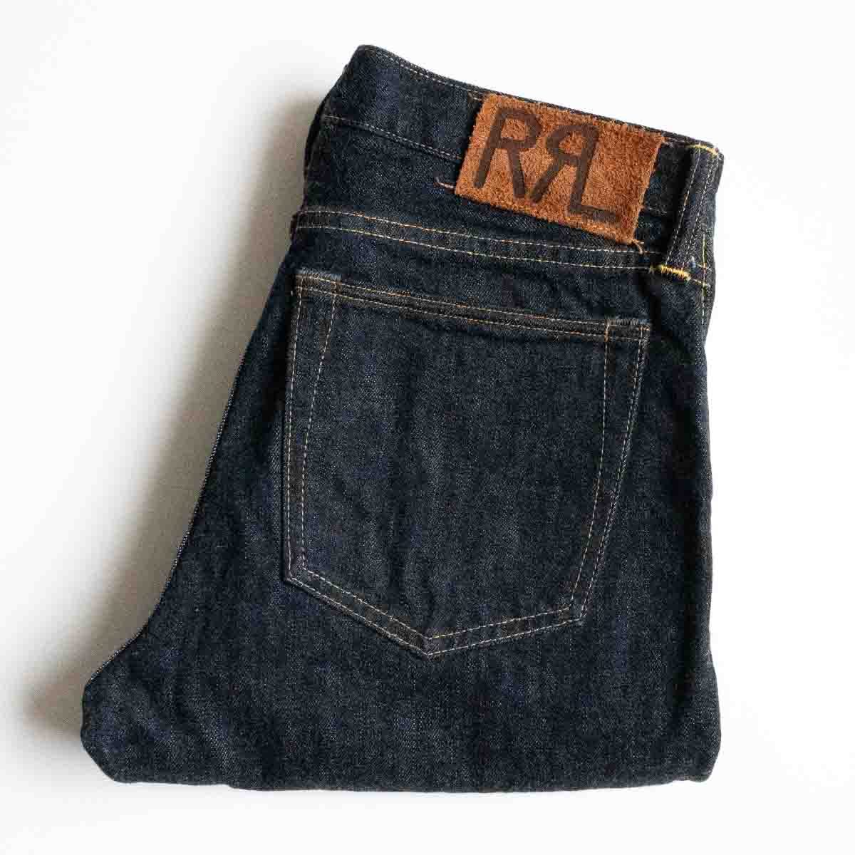 USA製 RRL DOUBLE RL スリムフィットブラックデニムパンツ 31