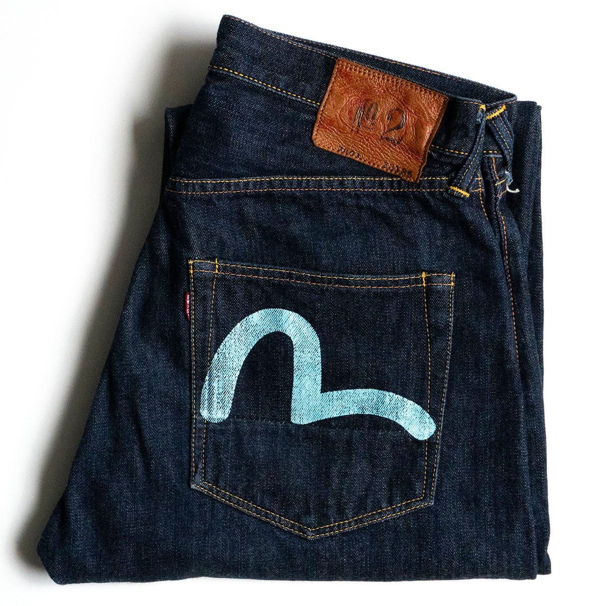 evisu エヴィス　NO.2 2001 30×35カモメ　濃紺　白カモメ　美品 EVISU 2001 カモメデニム 白カモメ No.2 濃紺 耳付 W30 - メルカリ