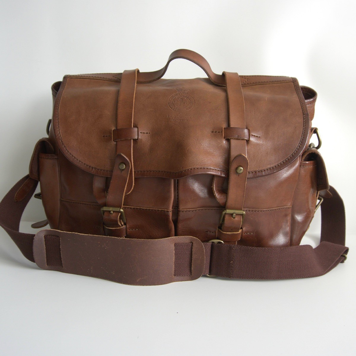 楽天市場】POLO Ralph Lauren Twill & Leather Game Bag US ポロ