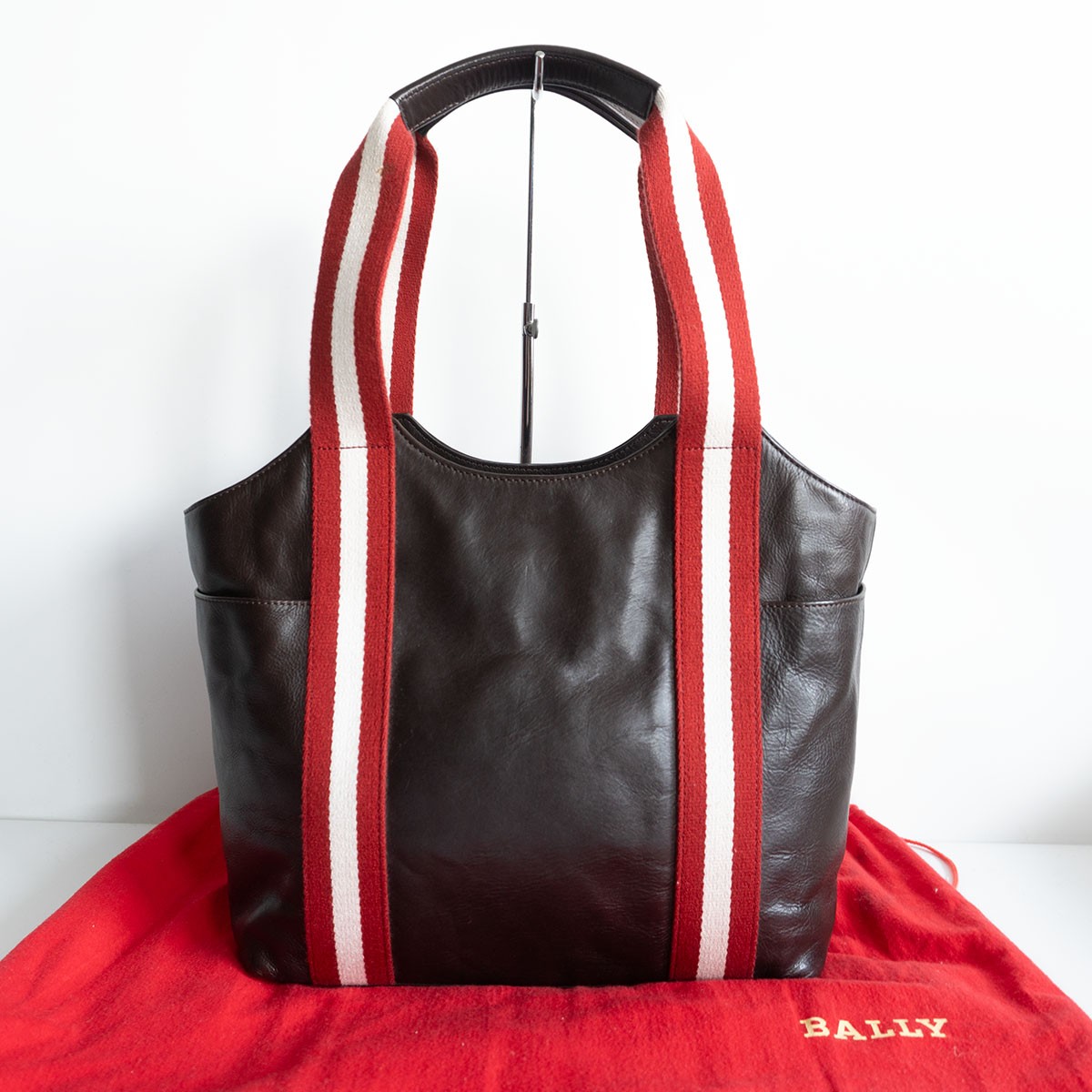 極美品 2way バリー トートバッグ トレインスポッティング A4 シボ革 赤 極美品 2way バリー トートバッグ トレインスポッティング A4