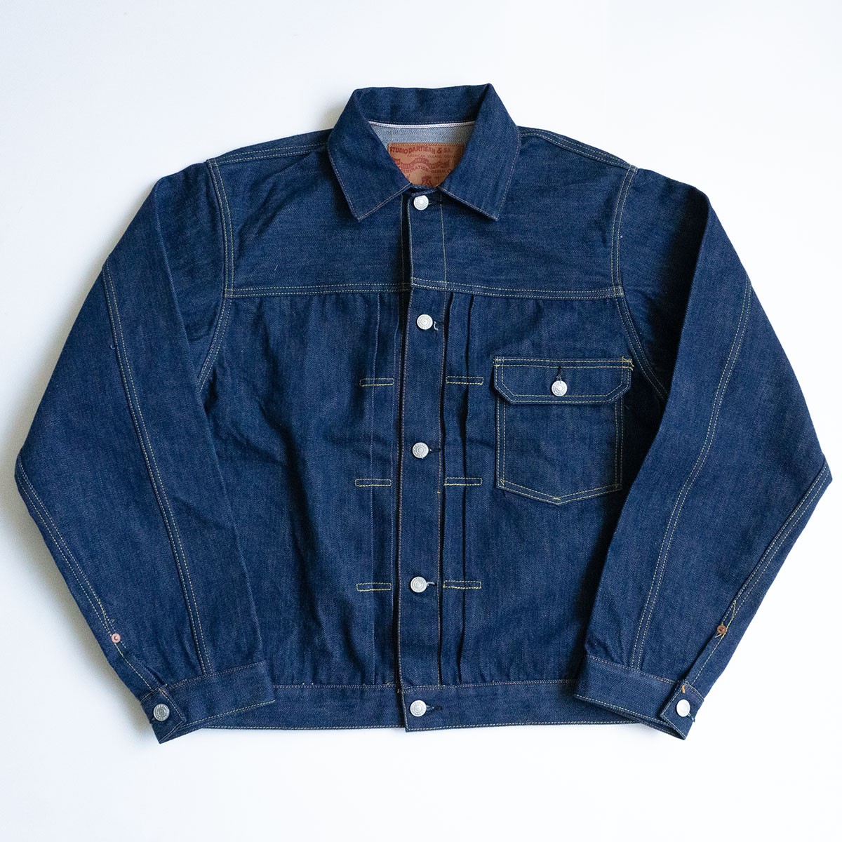 STUDIO D'ARTISAN 刺繍デニムジャケット　Gジャン　サイズ40 STUDIO D'ARTISAN ステュディオ・ダルチザン D'ARTISAN デニム