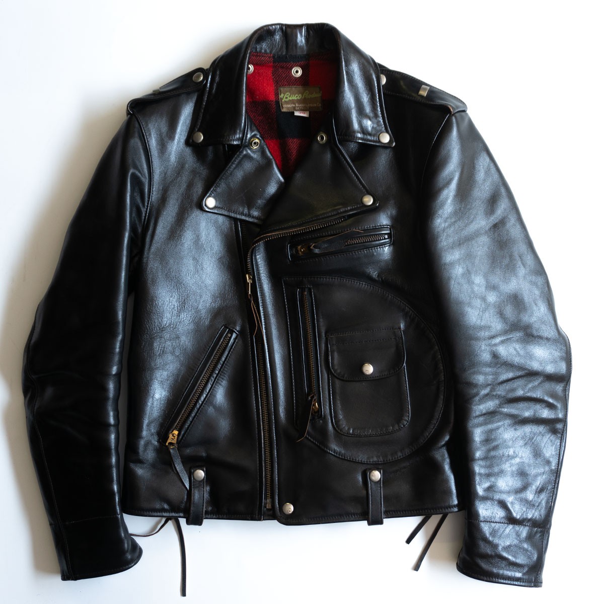 B-McCOY'S ステアハイドレザー シングルライダースジャケット 38 B-McCOY'S ステアハイドレザー シングルライダースジャケット 38