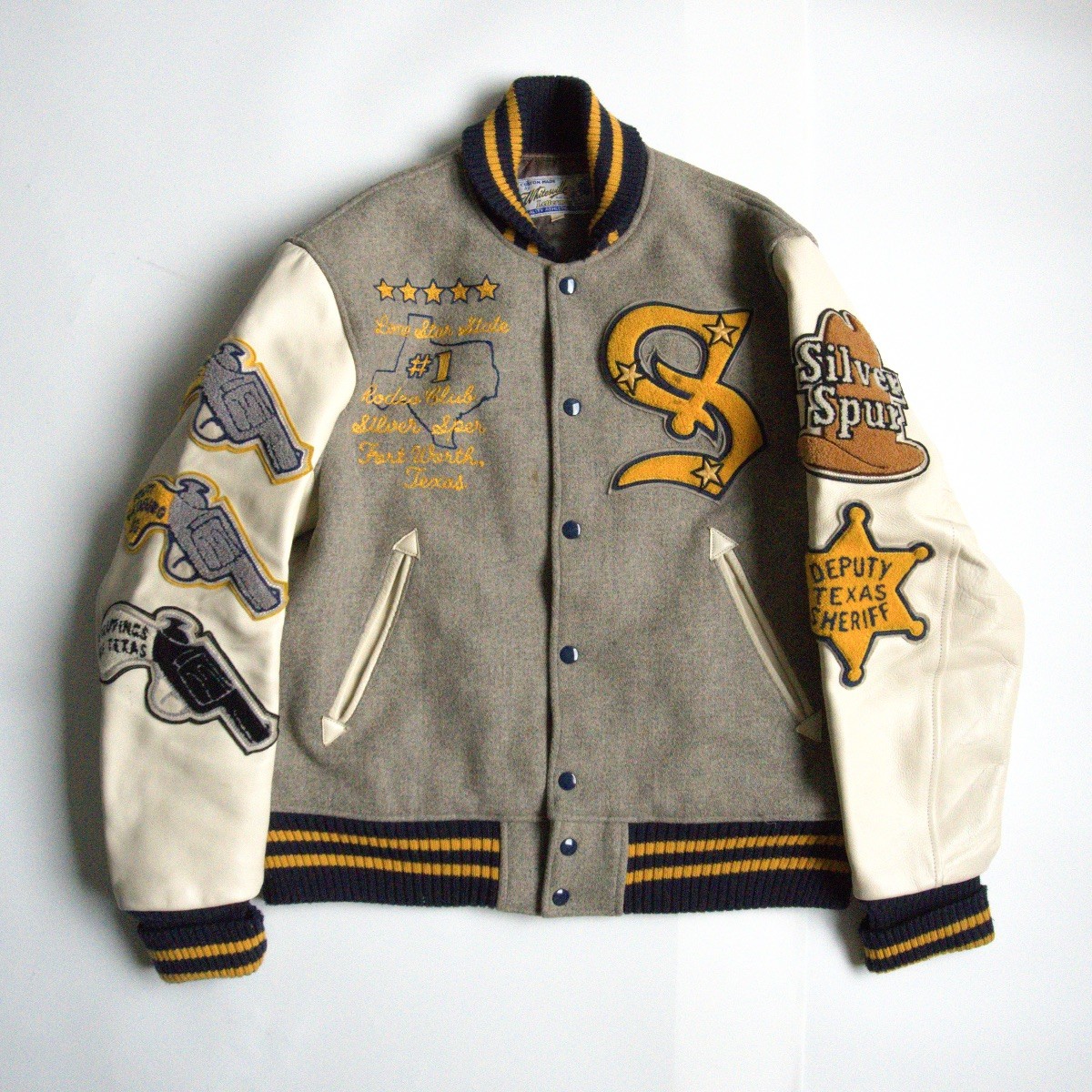美品 WHITESVILLE ホワイツビル キャッツポウ レザー スタジャン 美品 WHITESVILLE ホワイツビル キャッツポウ レザー スタジャン