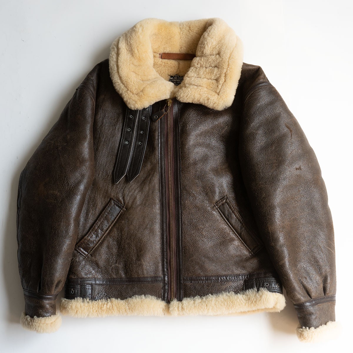 美品 RAF IRVIN タイプ ムートンボア フライトジャケット ボマー 美品 RAF IRVIN タイプ ムートンボア フライトジャケット ボマー