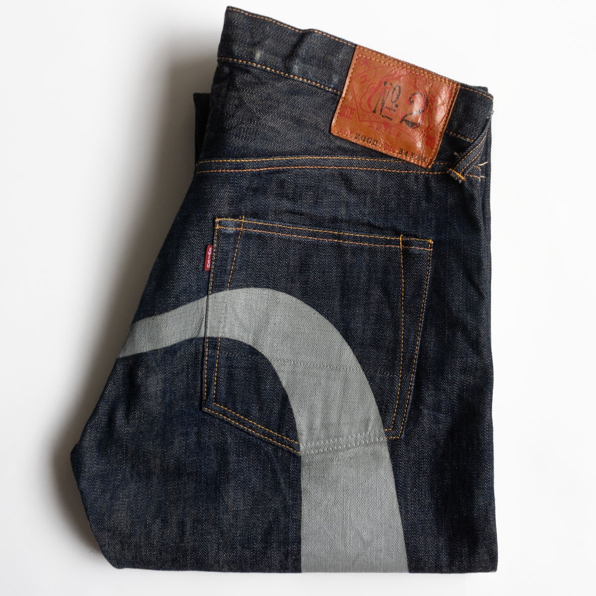 美品　EVISU PARISデニムパンツ　ジーンズ EVISU PARIS エヴィス パリ デニムパンツ ジーンズ 刺繡
